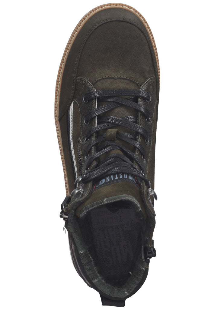 Mustang Stiefelette Lederimitat Military - surf4shoes