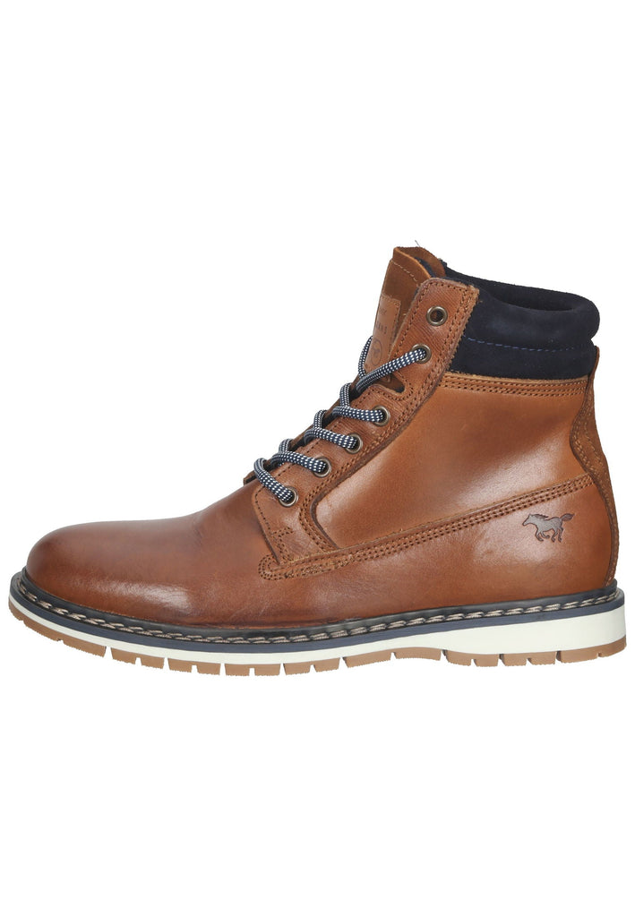 Mustang Stiefelette Leder Cognac - surf4shoes