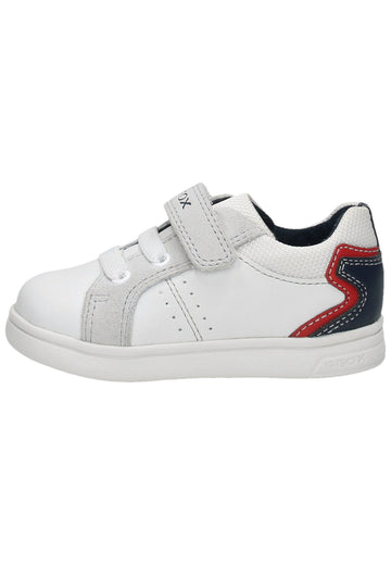 Geox Sneaker Leder/Synthetik Weiß/Navy - surf4shoes
