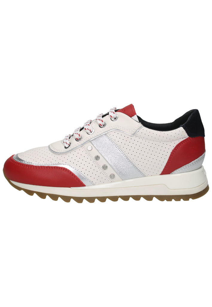 Geox Sneaker Leder/Synthetik Weiß/Rot - surf4shoes