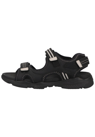 Geox Sandalen Lederimitat/Textil Schwarz - surf4shoes
