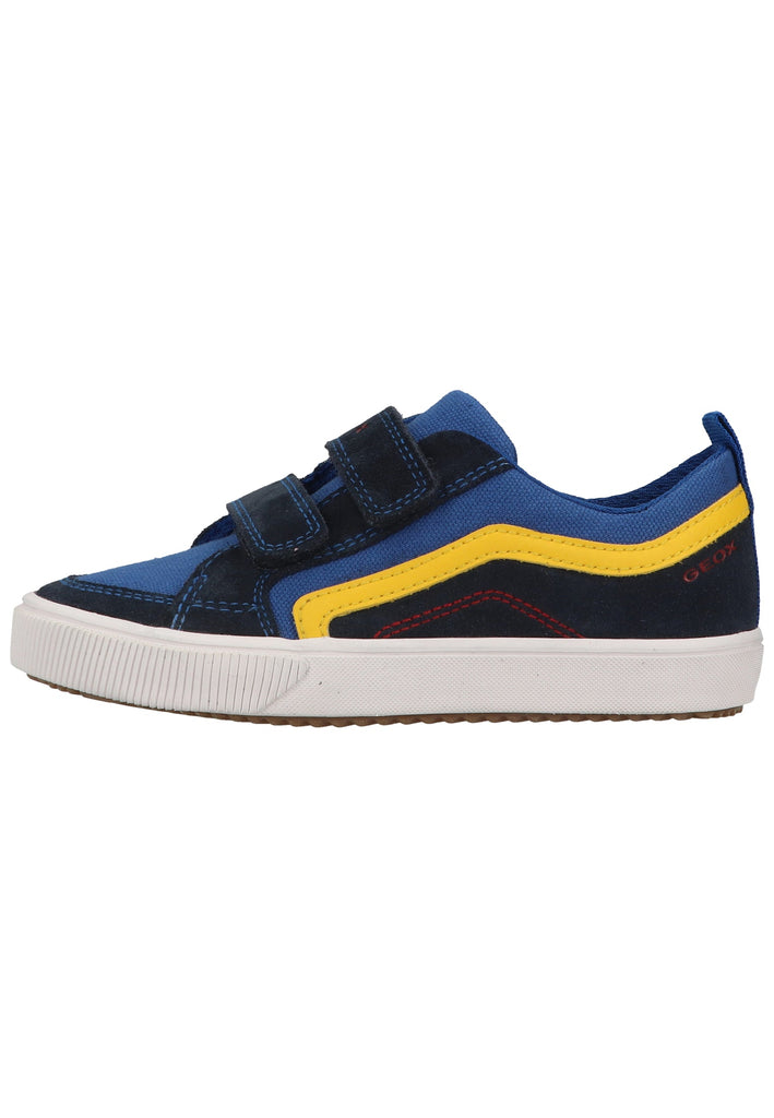 Geox Sneaker Veloursleder/Textil Blau/Gelb - surf4shoes