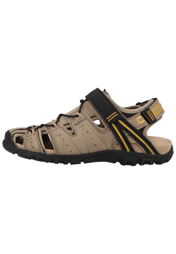 Geox Sandalen Lederimitat Beige/Gelb - surf4shoes