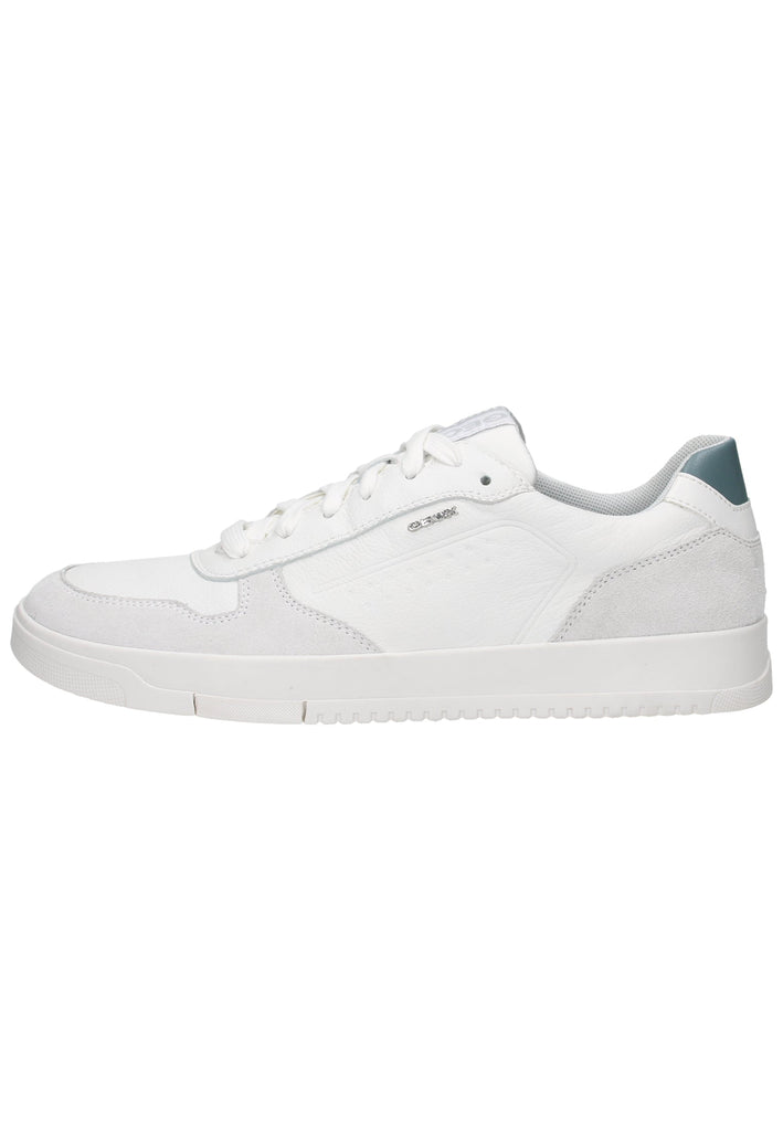 Geox Sneaker Leder/Textil Weiß/Blau - surf4shoes