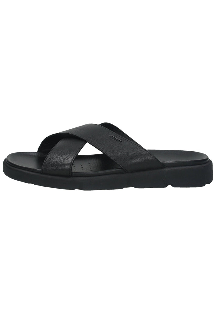 Geox Pantoletten Leder Black - surf4shoes