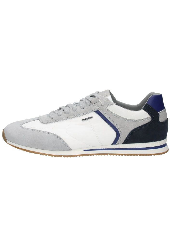 Geox Sneaker Veloursleder/Textil Hellgrau/Weiß - surf4shoes