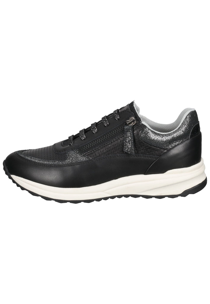 Geox Sneaker Leder/Synthetik Schwarz - surf4shoes