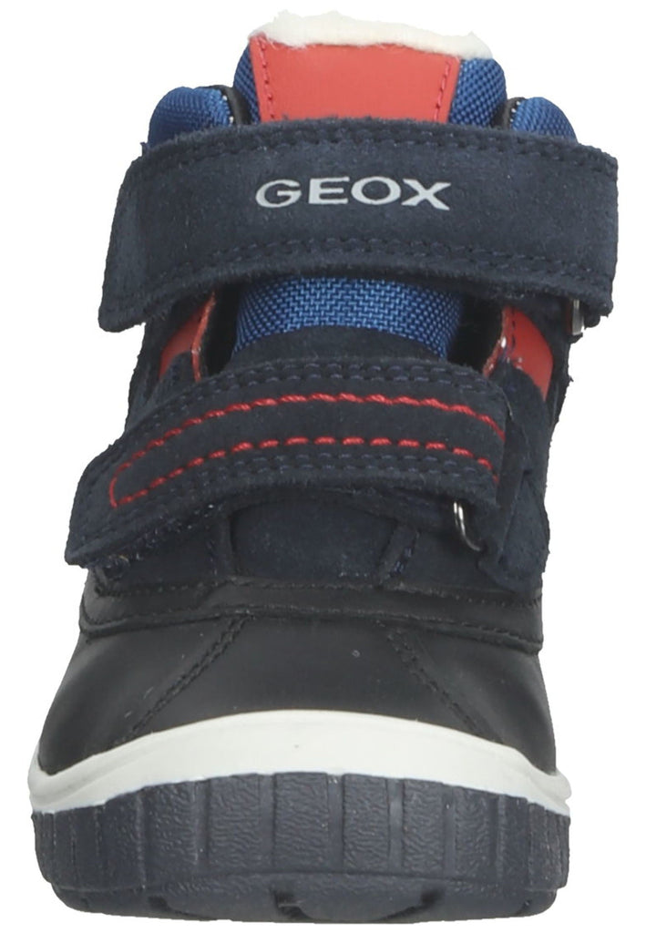 Geox Sneaker Leder/Synthetik Navy/Rot Warmfutter - surf4shoes