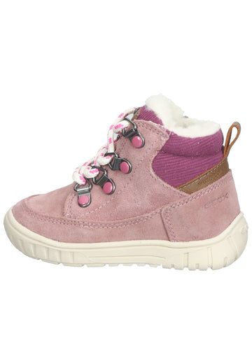 Geox Stiefelette Leder/Textil Rose - surf4shoes
