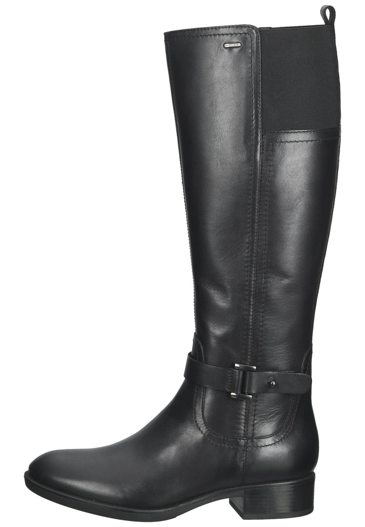 Geox Stiefel Leder/Textil Schwarz - surf4shoes