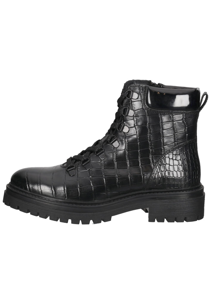 Geox Stiefelette Leder/Synthetik Schwarz - surf4shoes