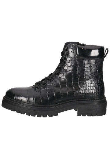 Geox Stiefelette Leder/Synthetik Schwarz - surf4shoes
