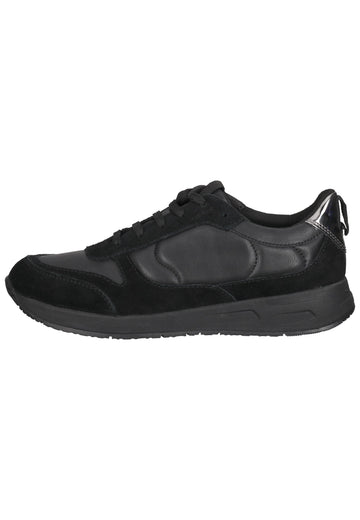 Geox Sneaker Leder/Synthetik Schwarz - surf4shoes