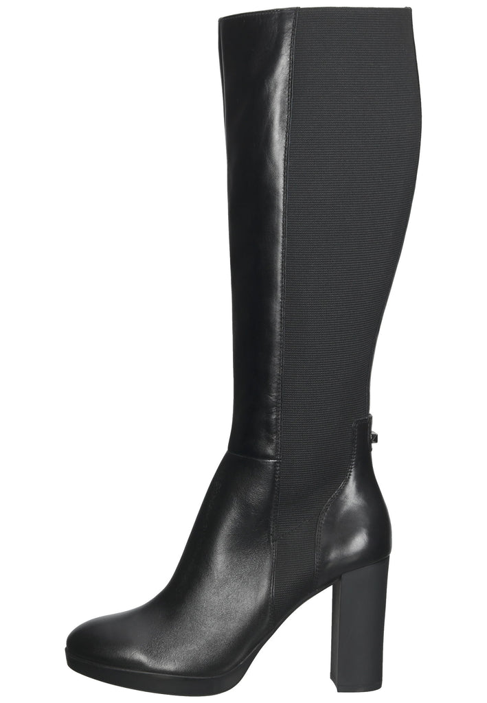 Geox Stiefel Leder/Textil Schwarz - surf4shoes
