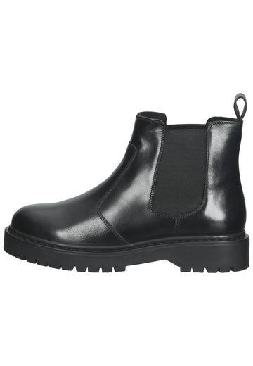 Geox Stiefelette Leder/Nylon Schwarz - surf4shoes