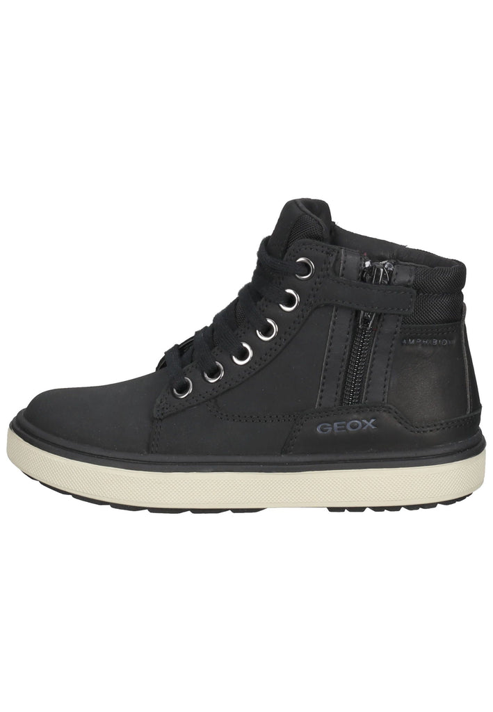 Geox Sneaker Leder/Synthetik Schwarz - surf4shoes