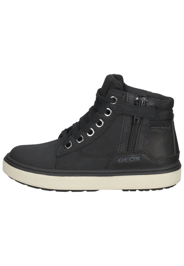 Geox Sneaker Leder/Synthetik Schwarz - surf4shoes