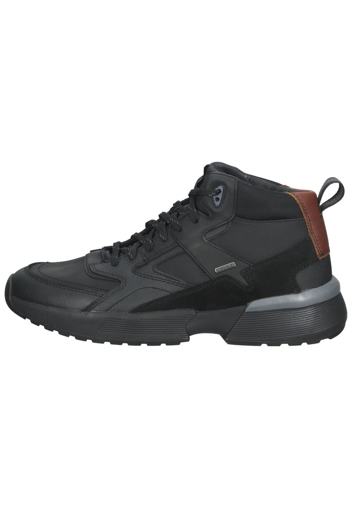 Geox Sneaker Leder/Synthetik Schwarz Warmfutter - surf4shoes