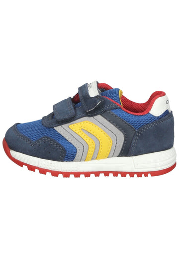 Geox Sneaker Veloursleder/Mesh Navy/Gelb - surf4shoes