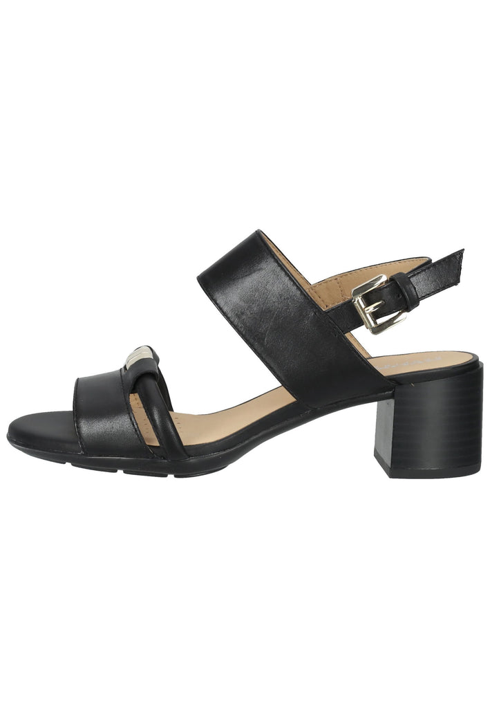Geox Sandalen Nappaleder Schwarz - surf4shoes