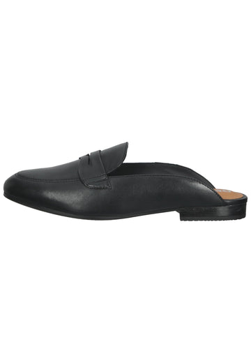 Geox Pantoletten Leder Schwarz - surf4shoes