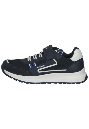 Geox Sneaker Leder/Mesh Navy/Weiß - surf4shoes