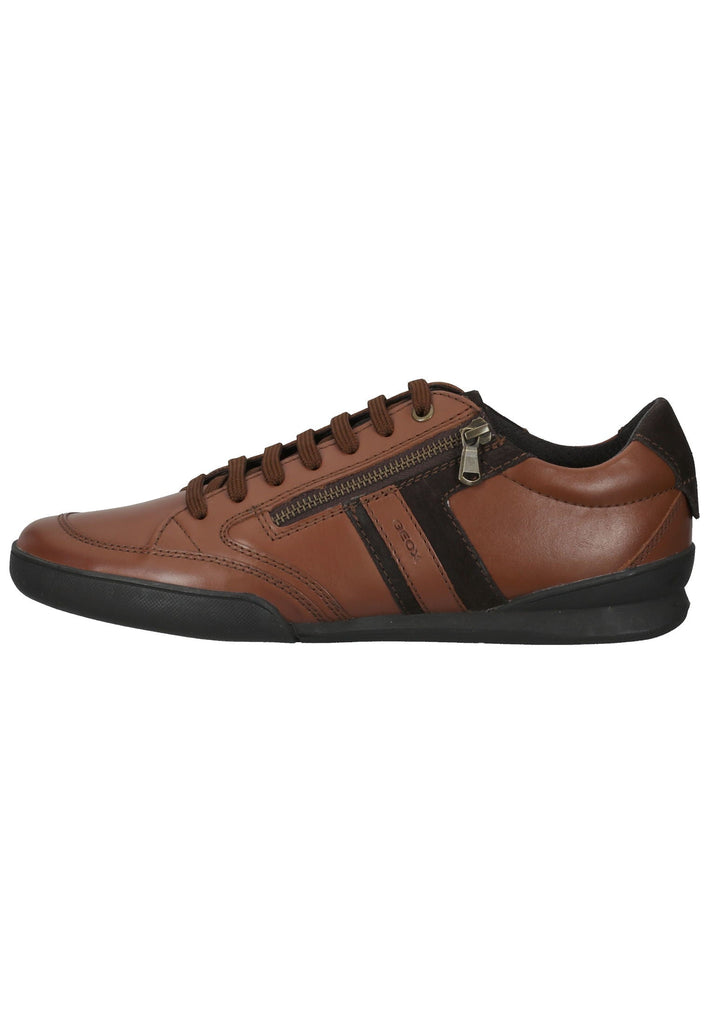 Geox Sneaker Leder/Synthetik Cognac - surf4shoes