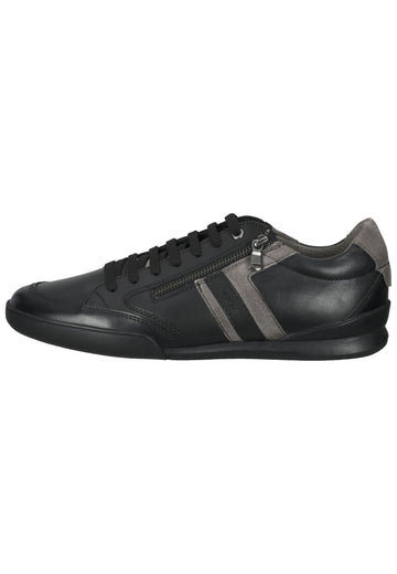 Geox Sneaker Leder/Synthetik Schwarz - surf4shoes