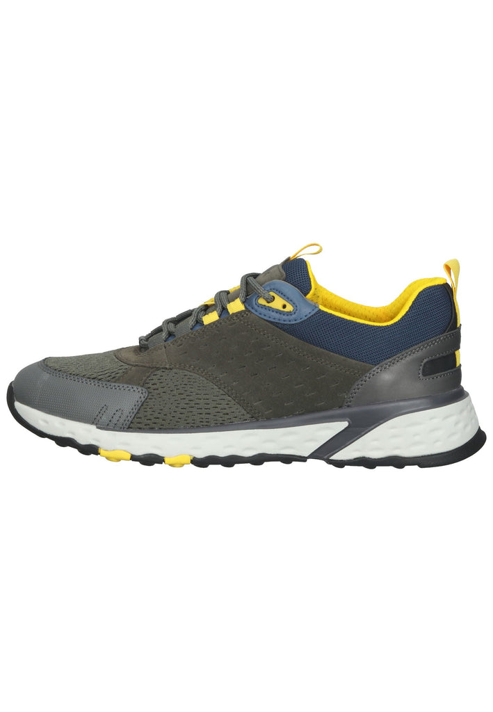Geox Sneaker Leder/Mesh Oliv - surf4shoes