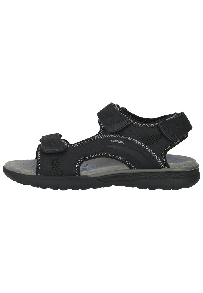 Geox Sandalen Lederimitat/Textil Schwarz - surf4shoes