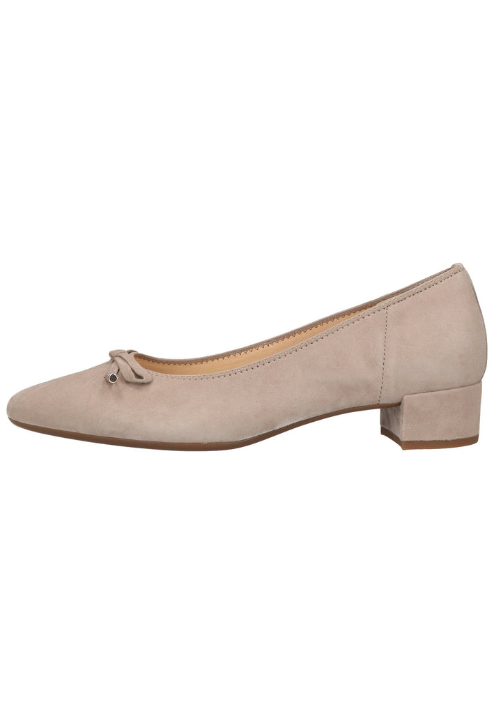 Gabor Pumps Veloursleder Beige - surf4shoes