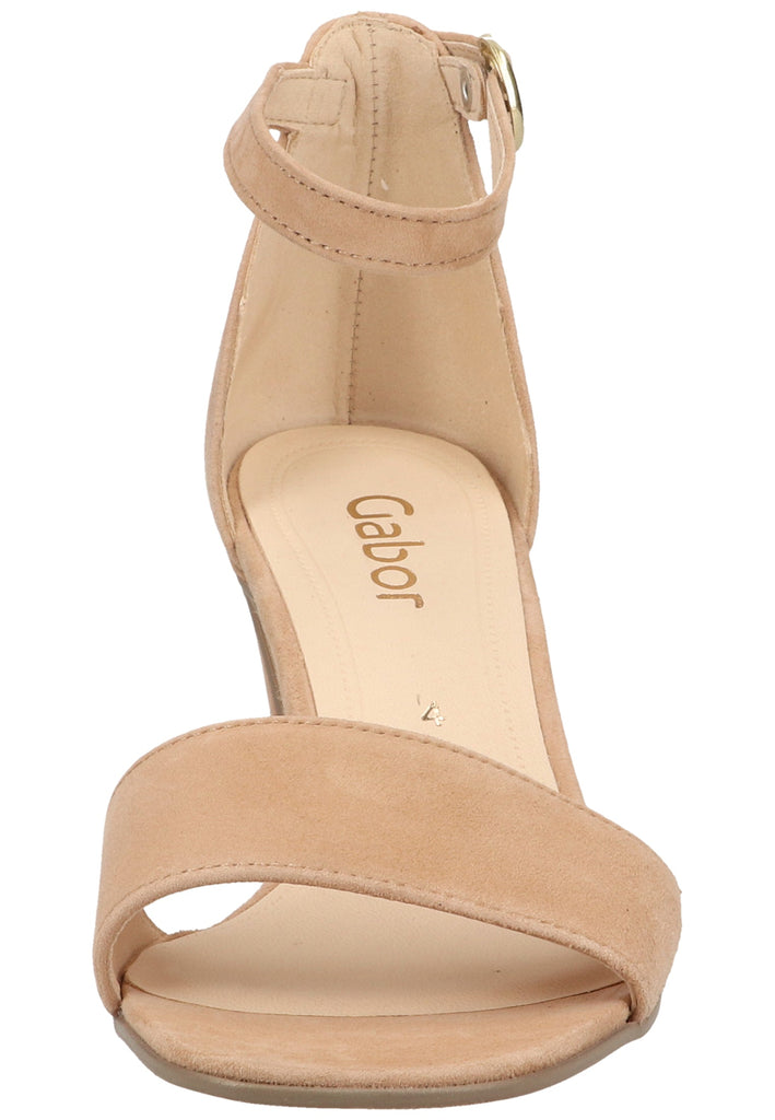 Gabor Sandalen Samt Caramel - surf4shoes
