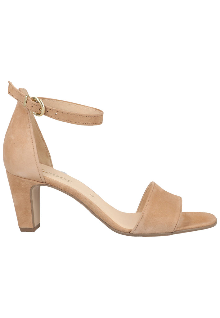 Gabor Sandalen Samt Caramel - surf4shoes