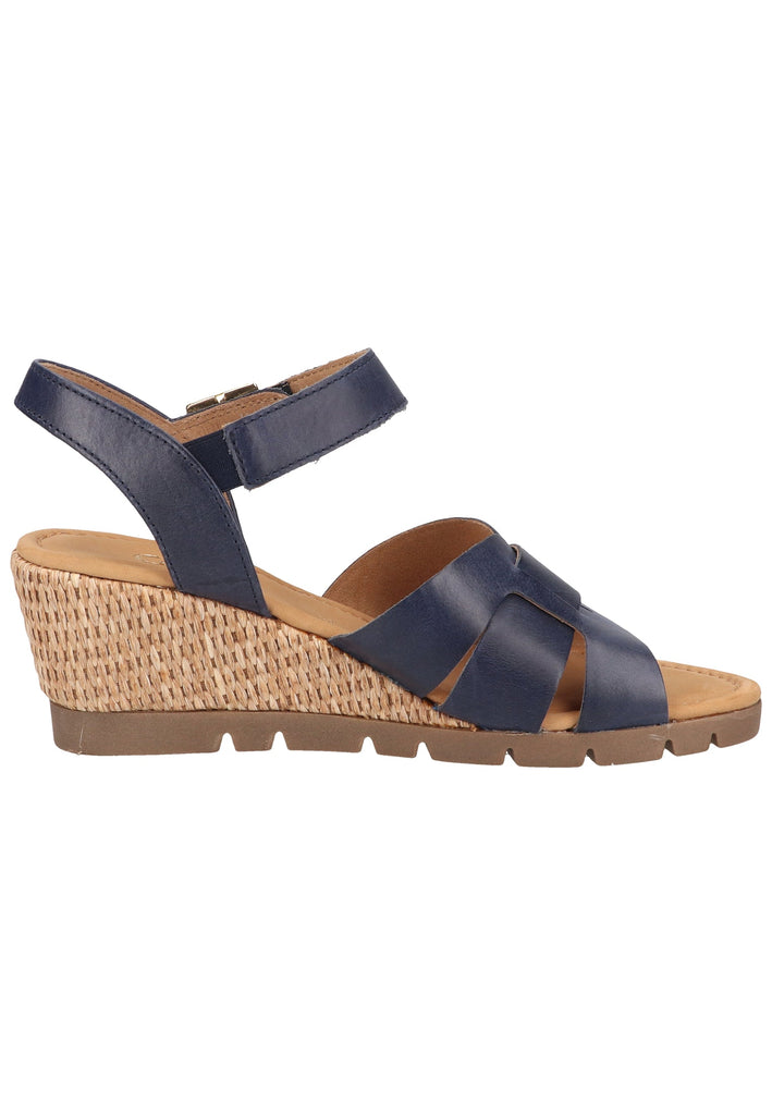 Gabor Sandalen Leder Marine - surf4shoes