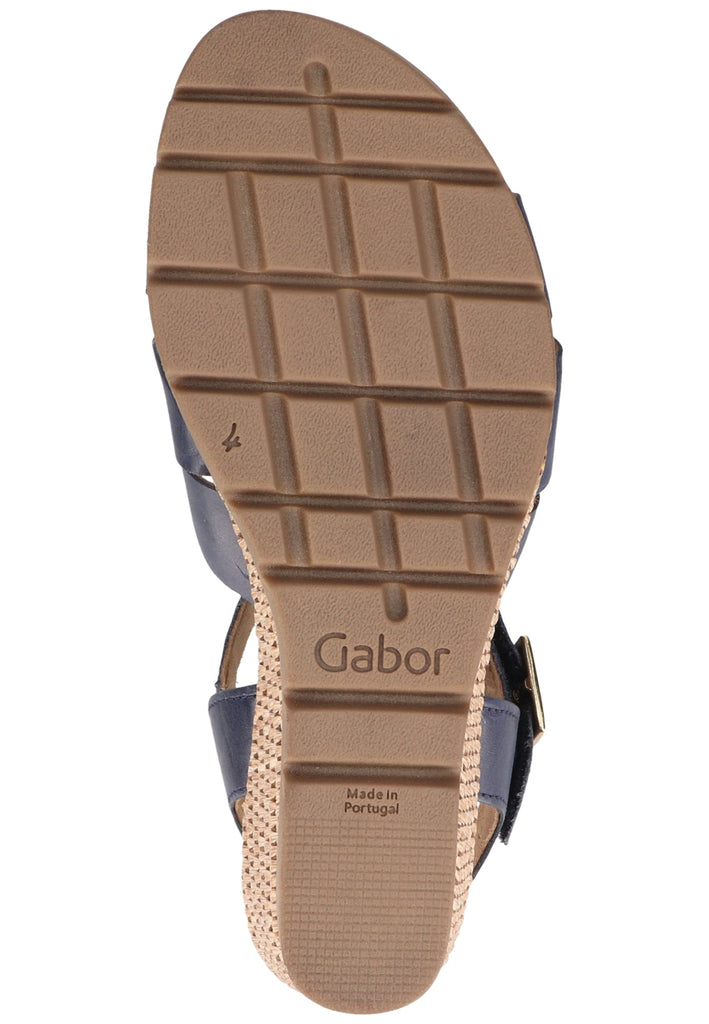 Gabor Sandalen Leder Marine - surf4shoes