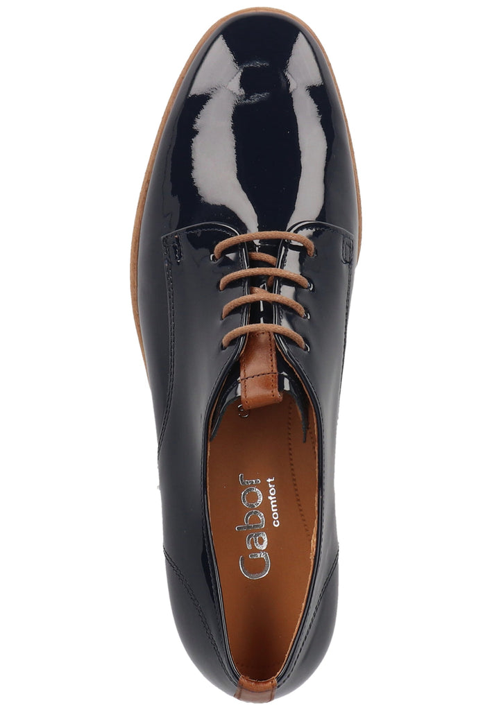 Gabor Halbschuhe Nappaleder Nachtblau - surf4shoes