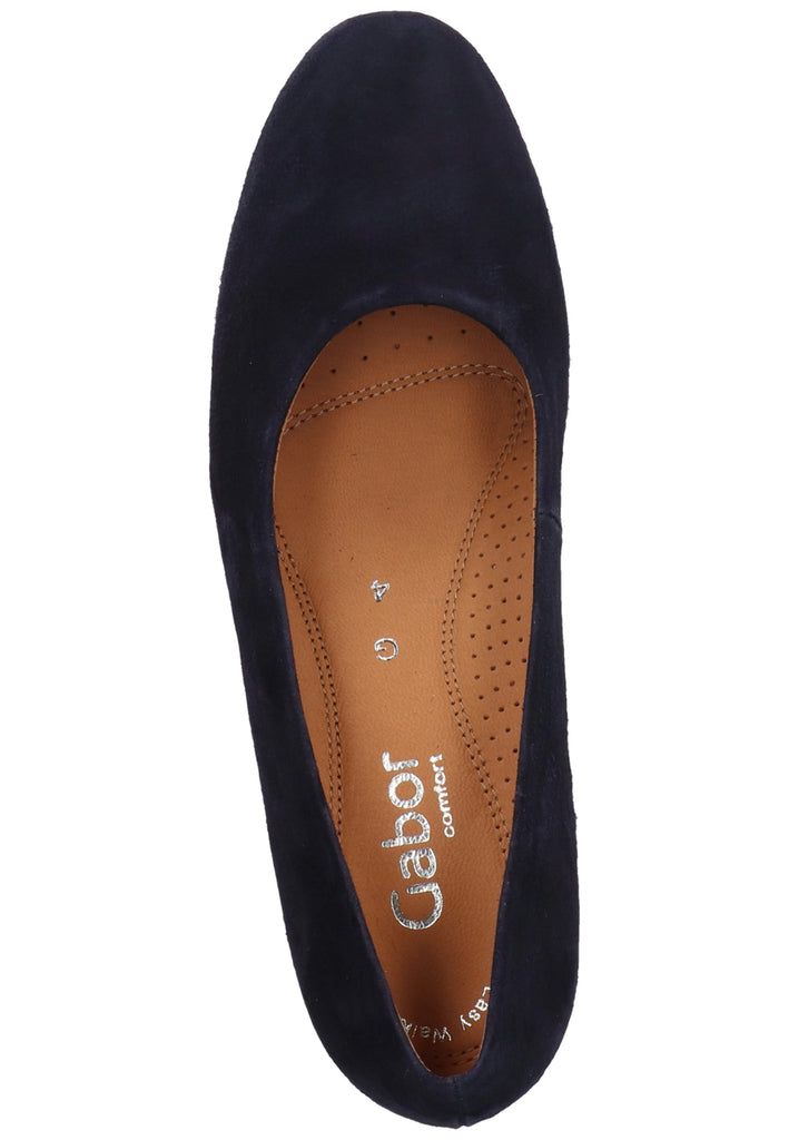 Gabor Pumps Veloursleder Atlantik - surf4shoes