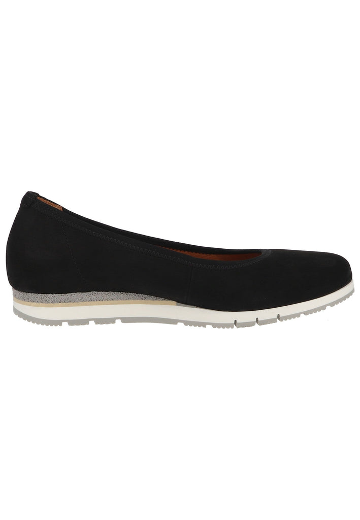 Gabor Ballerinas Nubukleder Schwarz - surf4shoes