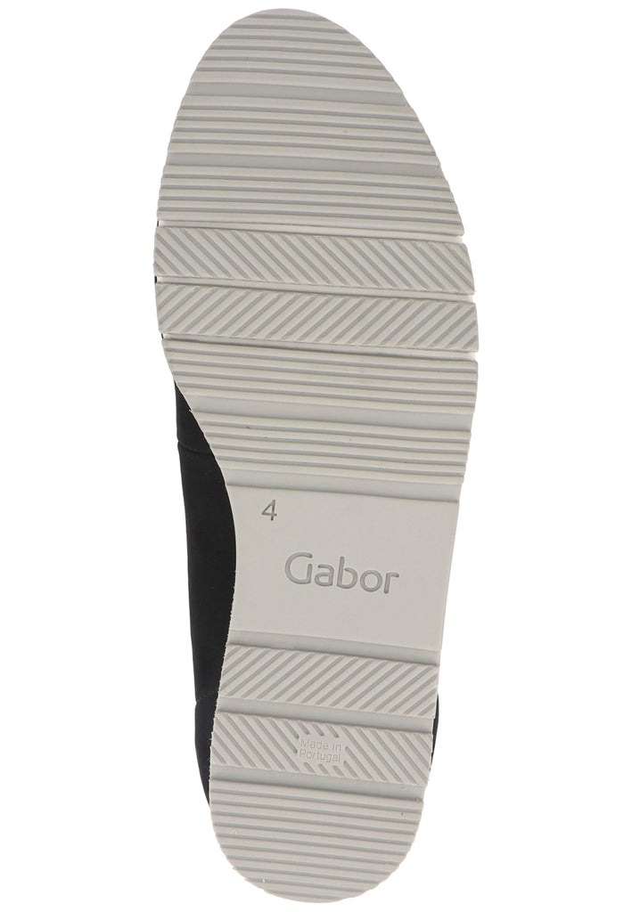Gabor Ballerinas Nubukleder Schwarz - surf4shoes