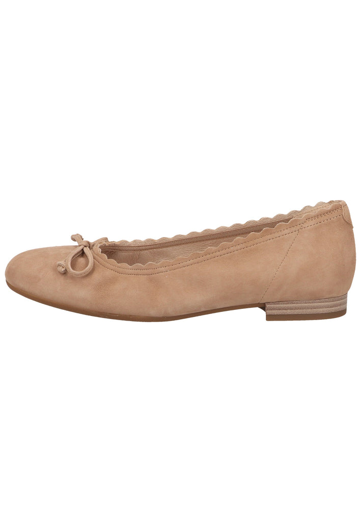 Gabor Ballerinas Veloursleder Sand - surf4shoes