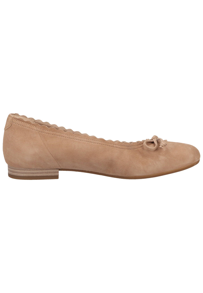 Gabor Ballerinas Veloursleder Sand - surf4shoes