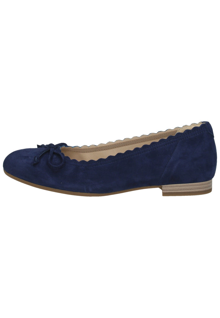Gabor Ballerinas Veloursleder Blau - surf4shoes
