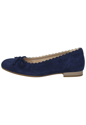Gabor Ballerinas Veloursleder Blau - surf4shoes