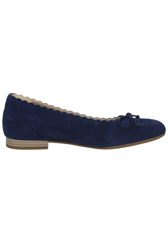 Gabor Ballerinas Veloursleder Blau - surf4shoes