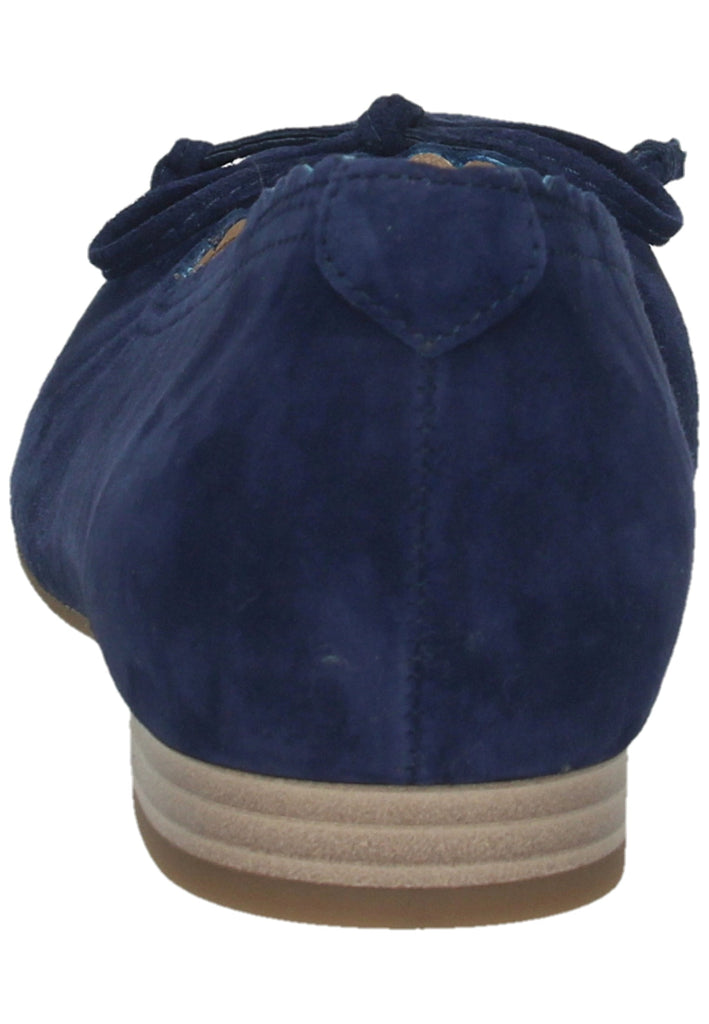 Gabor Ballerinas Veloursleder Blau - surf4shoes