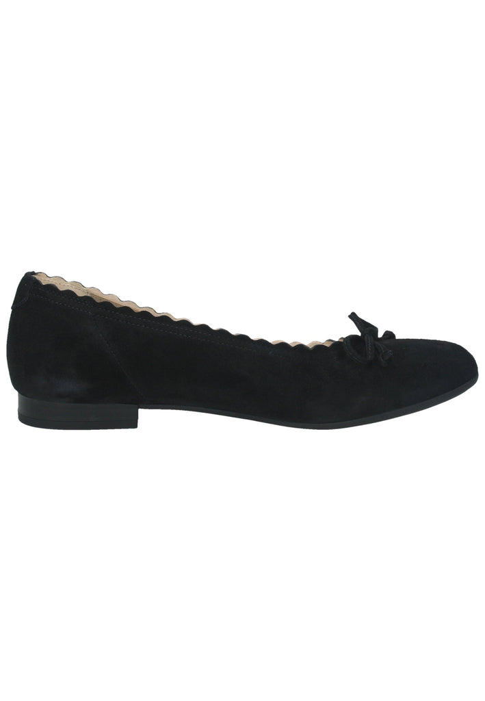 Gabor Ballerinas Samt Schwarz - surf4shoes