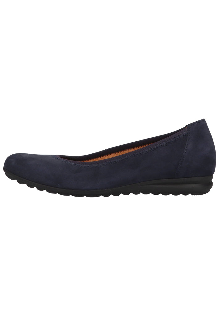 Gabor Ballerinas Nubukleder Blau - surf4shoes