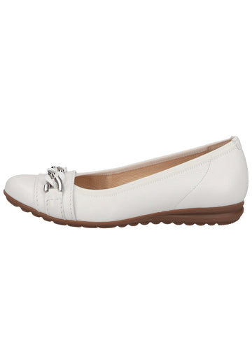 Gabor Ballerinas Leder Weiß - surf4shoes