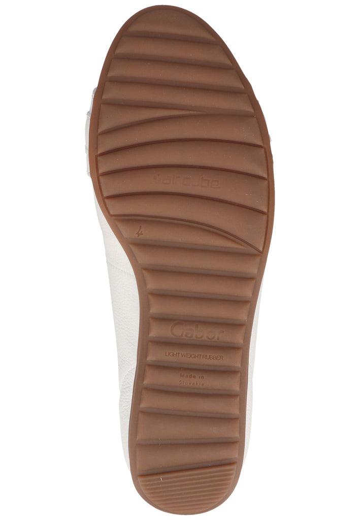 Gabor Ballerinas Leder Weiß - surf4shoes
