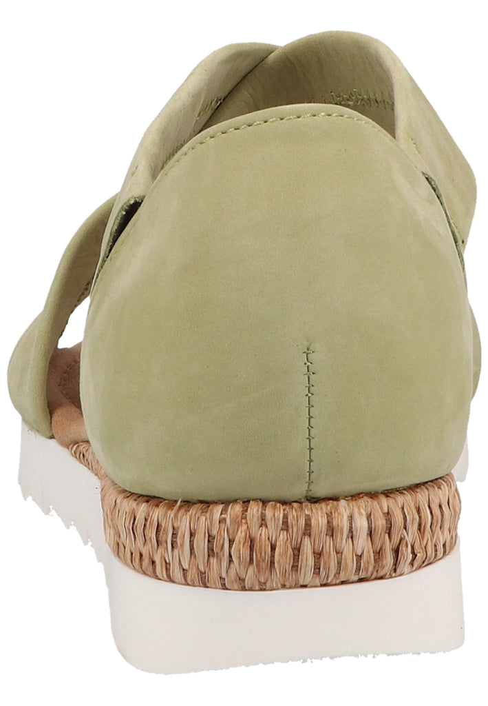 Gabor Sandalen Nubukleder Grün - surf4shoes